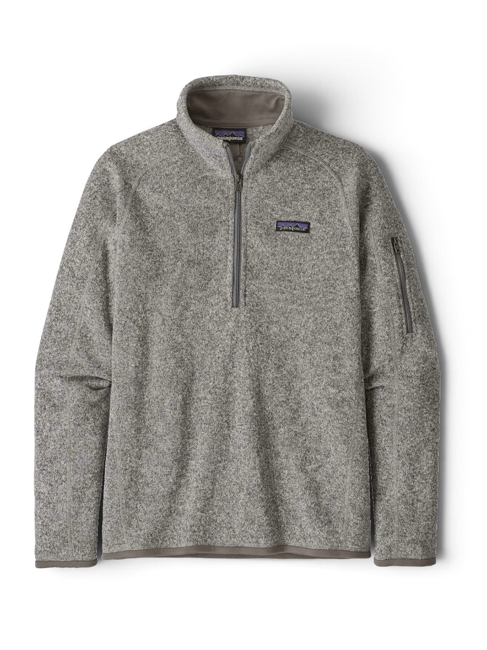 Patagonia Better Sweater 1/4 Zip Fleece Sweatshirt Birch White Pullover Small